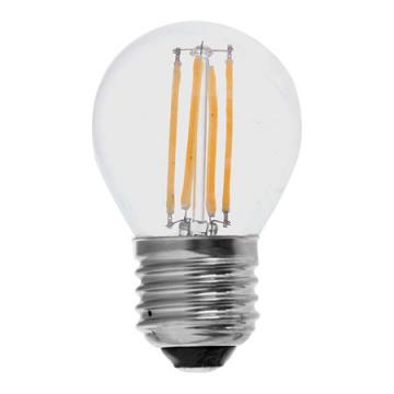 Bec LED cu filament 4W, bulb G45, dulie E27, alb cald de la Electro Supermax Srl