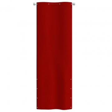 Paravan de balcon, rosu, 80 x 240 cm, tesatura oxford de la VidaXL