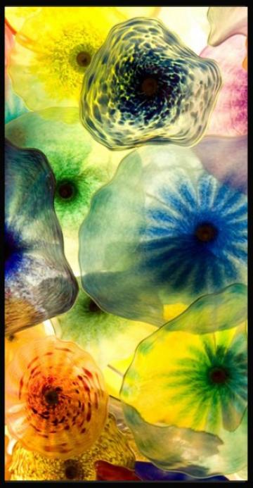 Tablou Flori de sticla II inramat de la Arbex Art Decor