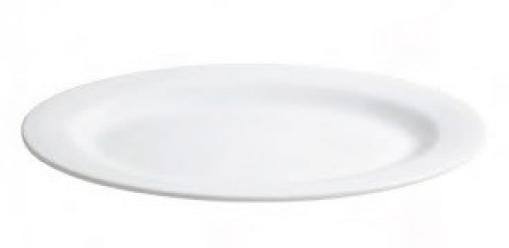 Platou oval din melamina alba, 52x36x4.5 cm