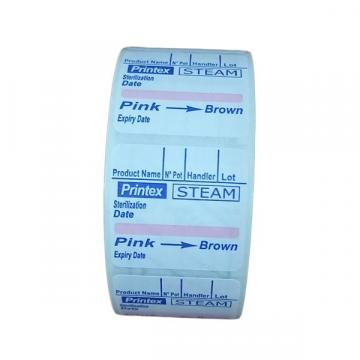 Set etichete dublu adezive, sterilizare abur rola, 500