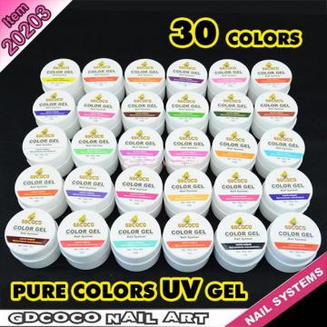 Gel unghii UV Color GD Coco, set 30 x 8ml de la Produse Online 24h Srl