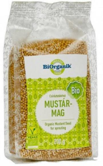 Mustar boabe pentru germinat bio 200g Biorganik de la Supermarket Pentru Tine Srl