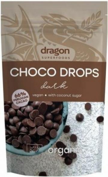 Dropsuri Choco drops Dark ciocolata neagra eco 200g DS