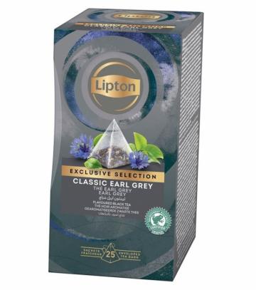 Ceai negru Lipton Exclusive Selection Classic Earl Grey Pyra de la KraftAdvertising Srl