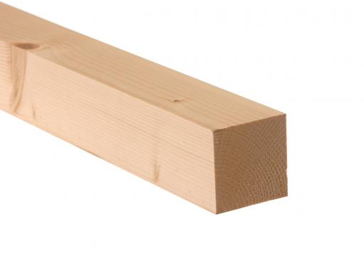 Stalp lemn rindeluit 7 cm x 7 cm