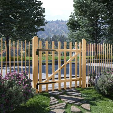 Poarta de gard din lemn de alun 100 x 100 cm de la Vidaxl