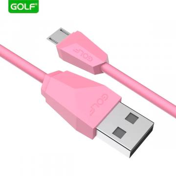 Cablu USB microUSB Golf GC-27m Diamond Sync roz de la Sirius Distribution Srl