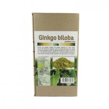 Pulbere Ginkgo biloba, bio 200 g de la Biovicta