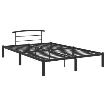Cadru de pat, negru, 120 x 200 cm, metal de la VidaXL
