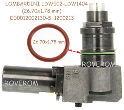 O-ring injector Lombardini LDW502-LDW1404 (26.70x1.78 mm) de la Roverom Srl