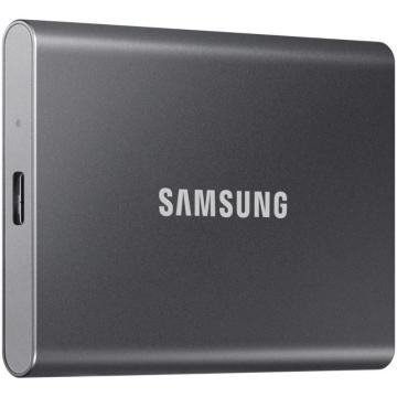 SSD extern Samsung T7, 2TB, USB 3.2, Titan Grey