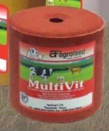 Blocuri minerale sare vitaminizata MultiVit de la Agrieco Livestock Srl