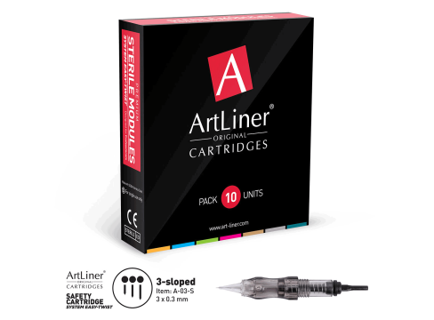 Cartus micropigmentare ArtLiner 3 Slope 0.30mm de la Visagistik