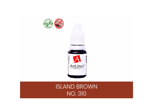 Pigment buze micropigmentare ArtLiner Island Brown 10ml de la Visagistik