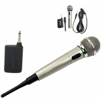 Microfon semi-profesional cu cablu si functie wireless
