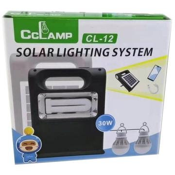 Kit solar camping CCLamp CL-12 cu functie Power Bank 30 W
