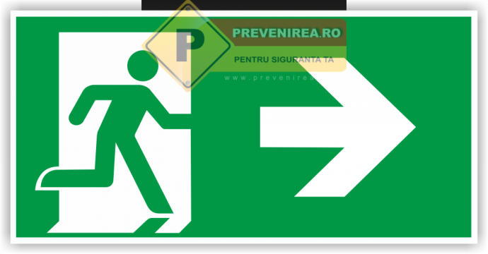 Eticheta pentru iesirea principala din dreapta de la Prevenirea Pentru Siguranta Ta G.i. Srl