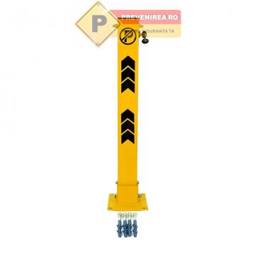 Stalp galben de protectie pentru parcare de la Prevenirea Pentru Siguranta Ta G.i. Srl