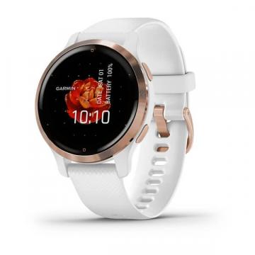 Ceas smartwatch Garmin Venu 2S, Wi-Fi, Rose Gold/White