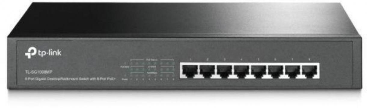 Switch Gigabit TP-Link TL-SG1008MP, 16 Gbps, 8 x RJ45
