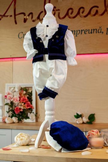 Costum Micul Marchiz - bleumarin de la Andreeatex