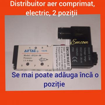 Distribuitor aer comprimat electric 2 pozitii
