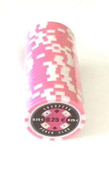 Set 25 jetoane poker ABS 11, 5 gr EPC - inscriptionat