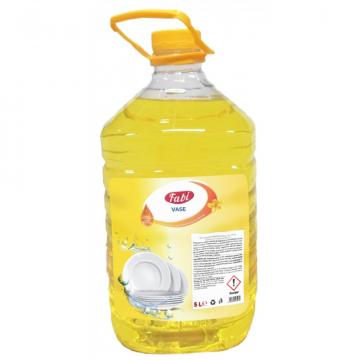 Detergent pentru vase, concentrat, cu balsam, Fabi, bidon 5L de la Sanito Distribution Srl