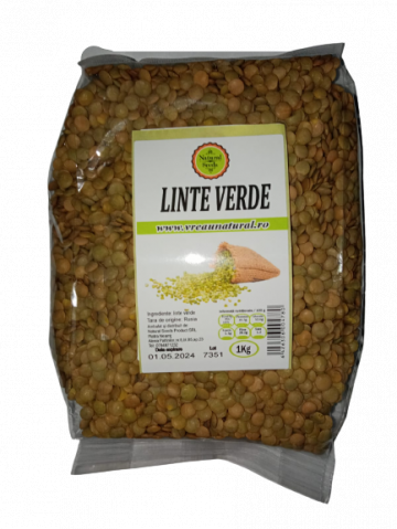 Linte verde 1 kg, Natural Seeds Product