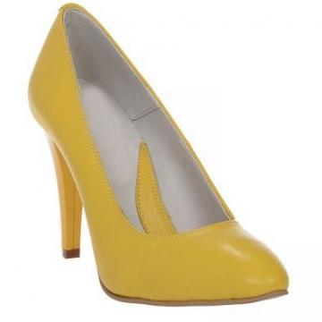 Pantofi dama Mini Stiletto, galben de la Ana Shoes Factory Srl