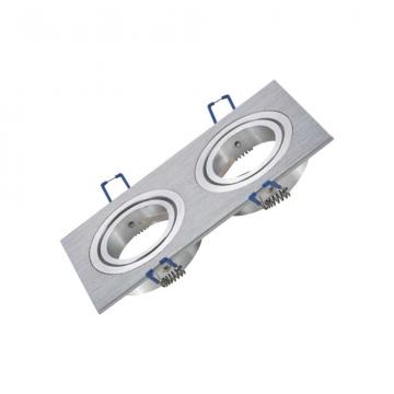 Carcasa pentru  2xGU10/GU5.3 nichel Spotti-S de la Spot Vision Electric & Lighting Srl