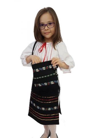 Costum popular romanesc fete Pop - Gabriela N 99 negru