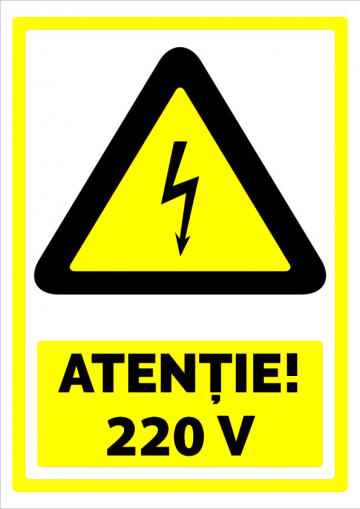 Indicator pentru atentie 220V de la Prevenirea Pentru Siguranta Ta G.i. Srl
