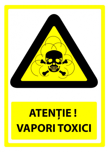 Indicator atentie vapori toxici de la Prevenirea Pentru Siguranta Ta G.i. Srl