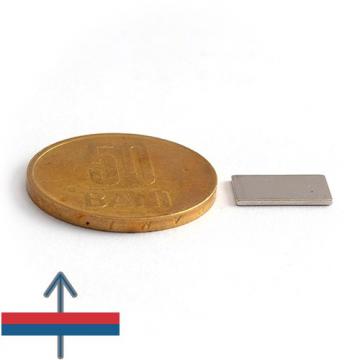 Magnet neodim bloc 12 x 7 x 0,8 mm de la Magneo Smart