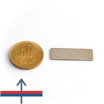 Magnet neodim bloc 30 x 10 x 1 mm de la Magneo Smart