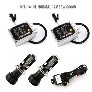 Kit xenon H4 H/L 35W 6000K 12V Normal de la Rykdom Trade Srl