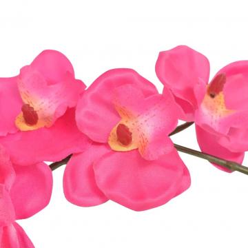 Planta artificiala orhidee cu ghiveci, 30 cm, rosu de la VidaXL