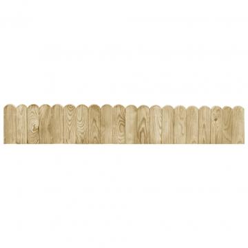 Role de bordura, 2 buc., 120 cm, lemn de pin tratat