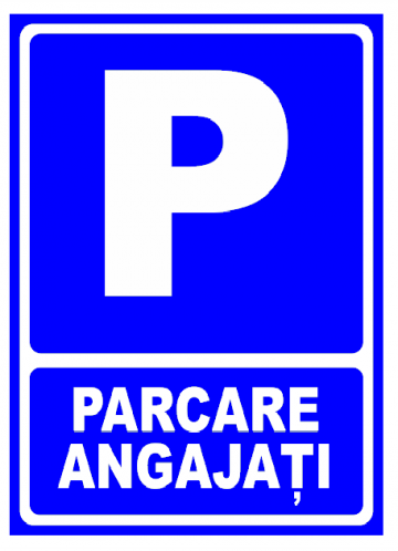 Indicator pentru parcare angajati