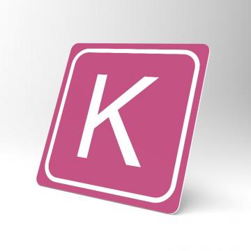 Placuta roz K de la Prevenirea Pentru Siguranta Ta G.i. Srl