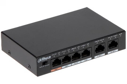 Switch 4 porturi PoE Dahua PFS3006-4ET-60
