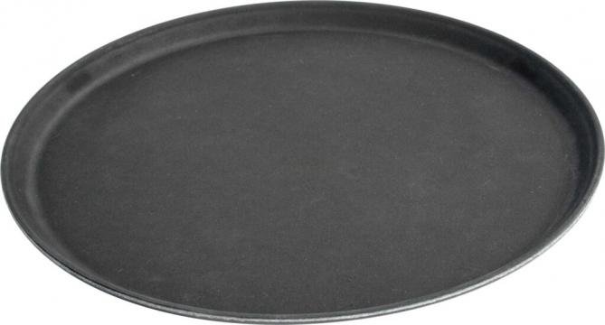 Tava neagra ovala pentru servire 735X600 cm