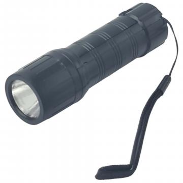 Lanterna cu led, negru, buton, snur agatare, 11 x 3 cm