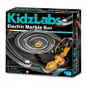 Joc Traseu electric cu bile, Electric Marble Run KidzLabs 4M de la Arca Hobber Srl
