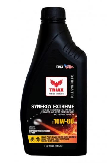 Ulei motor Triax Synergy Extreme 10W-60 Full Synthetic de la Lubrotech Lubricants Srl