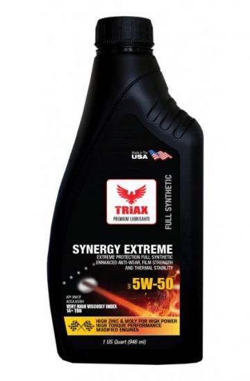 Ulei motor Triax Synergy EXTREME 5W-50 Full Synthetic de la Lubrotech Lubricants Srl