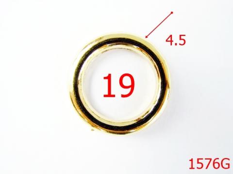 Inel O 19mm /zamac/gold 19 mm 4.5 gold 4C6 AG1 1576G de la Metalo Plast Niculae & Co S.n.c.