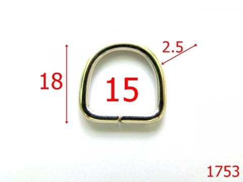 Inel D 15 mm/nikel 15 mm 2.5 nichel 2E5 3B3 Z21 1753